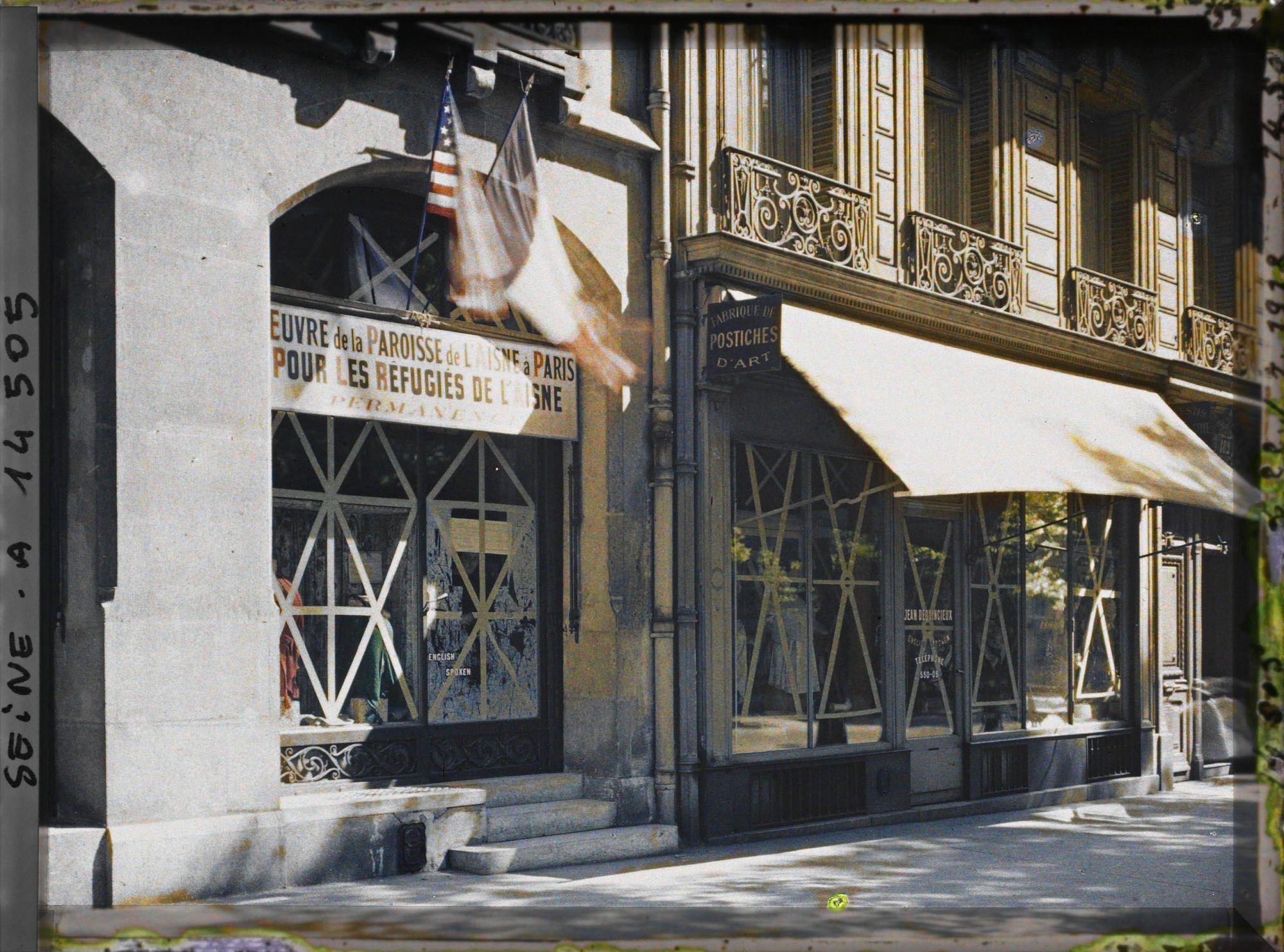 Image représentant Œuvre de la paroisse de l'Aisne à Paris pour les réfugiés de l'Aisne, permanence, 184-182 boulevard Haussmann