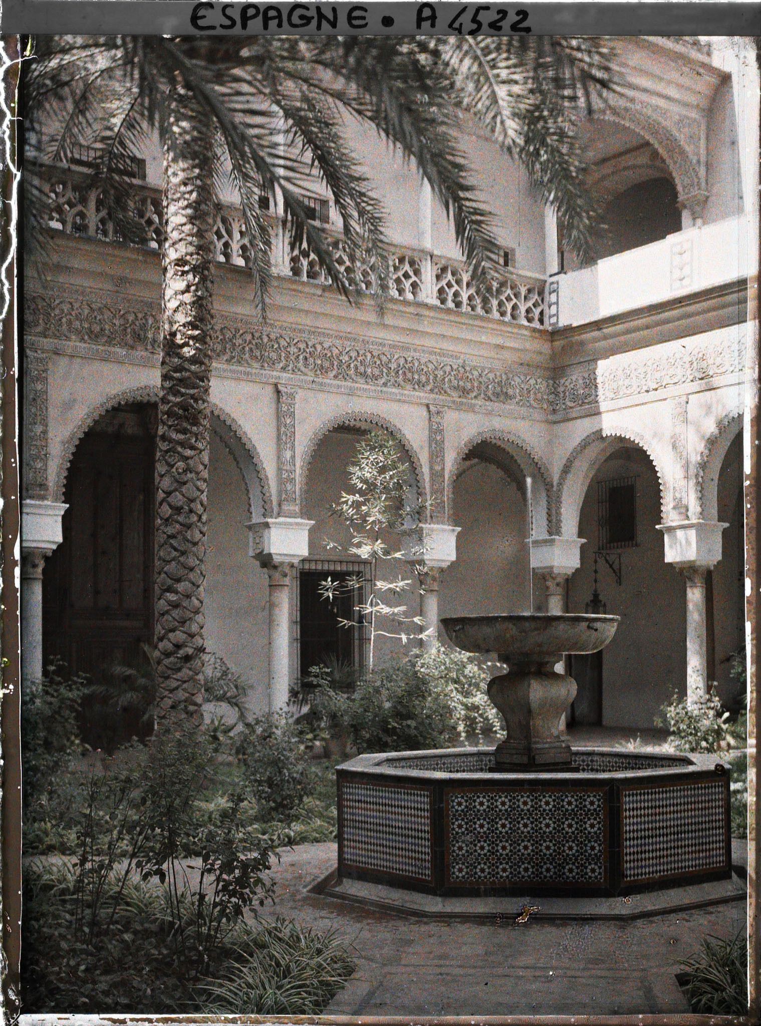 Image représentant Espagne, Séville, Patio de la Mon du Duque de Alba