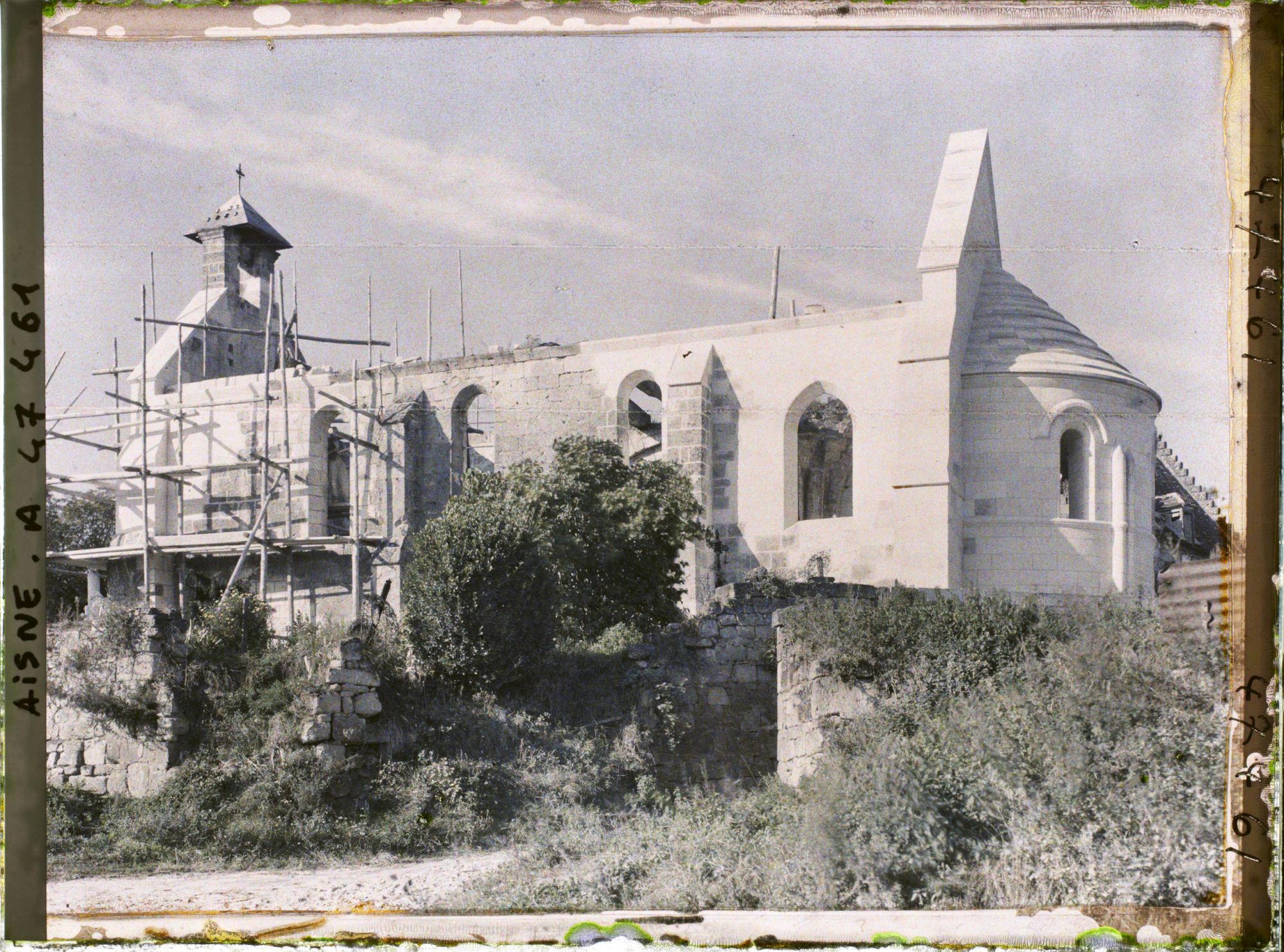 Image représentant France, Ste Marguerite, Eglise en reconstruction