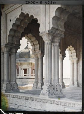 Image représentant Un angle de la salle des audiences privées (Diwan-i-Khas)