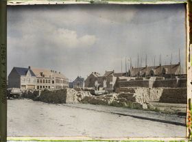 Image représentant Belgique, Langemank, Reconstruction vers l'Eglise