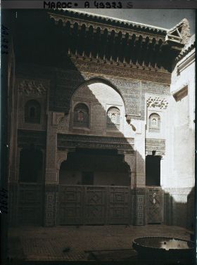Image représentant La cour de la madrasa Bou Inaniya
