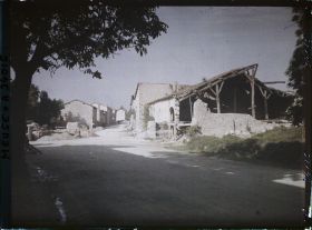 Image représentant France, Glorieux, La rue de Blamont vue en venant de Verdun