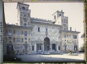 Image représentant Détail de la façade de la villa Médicis