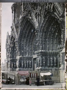 Image représentant France, Reims, Portails de la Cathédrale