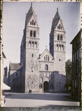 Image représentant France, Schlestadt, Ensemble de la façade de Ste Foy