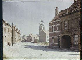Image représentant Belgique, Morsleade, Le Clocher de l'Eglise en construction