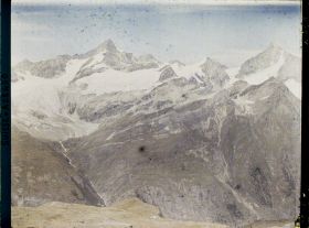 Image représentant Le glacier du Trift, le Zinalrothorn et le Weisshorn depuis le Gornergrat