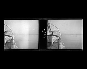 Image représentant Une embarcation de sauvetage à poste du vapeur chinois Kiang-Yu sur le Yangzijiang ("fleuve Bleu")