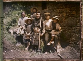Image représentant famille de paysans