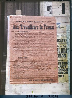 Image représentant Affiche du Parti socialiste (SFIO) pour les élections législatives du 16 novembre 1919