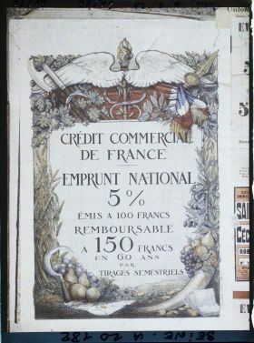 Image représentant Affiche de l'emprunt national de 1920, Crédit commercial de France