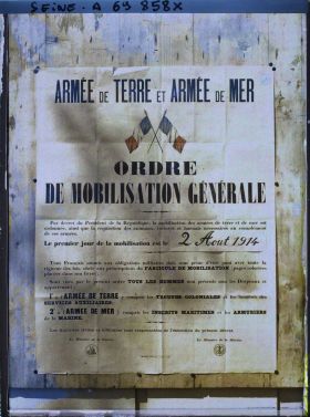 Image représentant Affiche de la mobilisation générale du 2 Août 1914