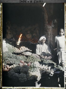 Image représentant Un marchand de légumes