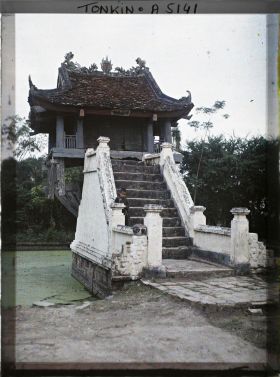 Image représentant Le temple Nhu't-chu-tu' ou Mot-cot (" Pagode du pilier unique ")