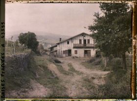 Image représentant France, Espelette, Une ferme à Espelette