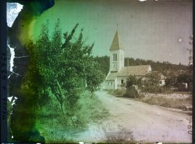 Image représentant France, Apremont, Paysage avec la nouvelle Eglise