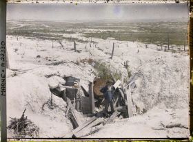 Image représentant France, Les pentes du Mont et l'entrée du tunnel