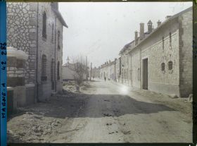 Image représentant France, Beine près Reims, Une rue du Village
