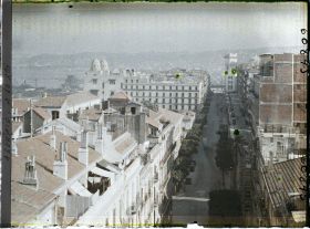Image représentant La rue de Constantine et le boulevard Bugeaud vers Mustapha Supérieur