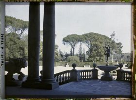 Image représentant Vue sur les jardins depuis la villa Médicis