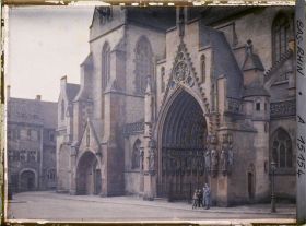 Image représentant France, Strasbourg, Le Porche St Pierre le Jeune (Eglise Protestante)