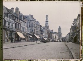 Image représentant La rue Grande et l'église