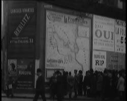 Image représentant Une carte du front exposée sur les boulevards