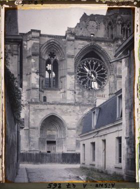 Image représentant France, Soissons, Façade de la Cathédrale, Tour Nord