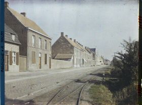 Image représentant Belgique, Neuve Eglise, Une rue reconstruite