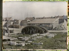 Image représentant Belgique, Langemank, Reconstruction de l'Eglise