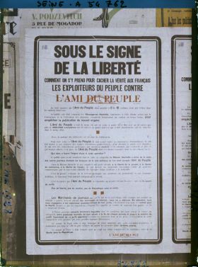 Image représentant Affiche du quotidien " l'Ami du Peuple "