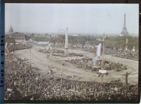Image représentant Panorama pris depuis le haut du ministère de la Marine, place de la Concorde