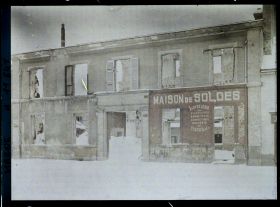 Image représentant France, Reims, Maisons détruites au faubourg Cérès