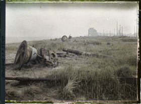 Image représentant Belgique, Heyst, Batterie Canal B, Canons de 88