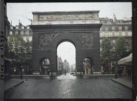 Image représentant La porte St-Martin, vue de la rue du Faubourg St-Martin