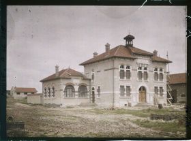 Image représentant France, Boureuilles Meuse (140h), L'Ecole et la Mairie