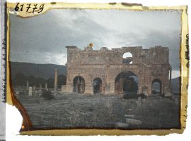 Image représentant Algérie, Lambèse, Le Prœtorium au Soleil levant