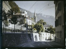 Image représentant L'avenue du Midi et le temple de Montreux