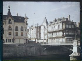 Image représentant France, Verdun, Le Pont du Théâtre et le Constructions neuves