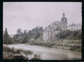Image représentant France, Varennes (CT) Meuse (1840h), Les bords de l'Aire à Varennes