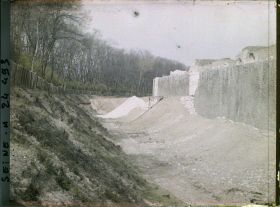 Image représentant La démolition des fortifications à la porte d'Auteuil ?