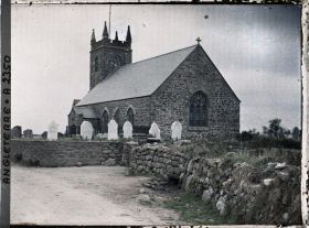 Image représentant Une église et son cimetière