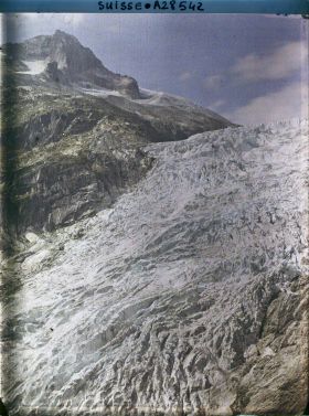 Image représentant Le glacier du Rhône et le Gärstenhörner