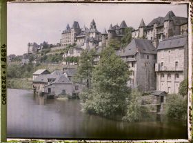 Image représentant Vue de la ville et des bords de la Vézère, avec les tanneries au premier plan