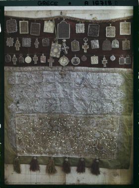 Image représentant Turquie, Mont Athos, Vatopédi, Le tablier de la Vierge