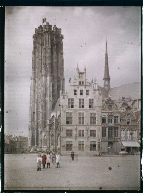 Image représentant Belgique, Malines, La Tour St Rombaut vue de la Grande Place