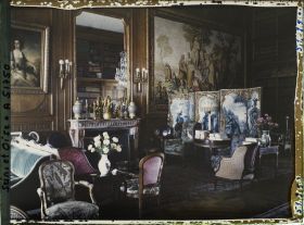 Image représentant La bibliothèque du château de Voisins