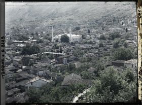 Image représentant Vue prise depuis la tour de l'Horloge vers l'Ulu Camii (la Grande Mosquée) avec sa vingtaine de coupoles