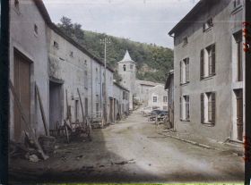 Image représentant France, Bouillonville, La Grande Rue vers l'Eglise
